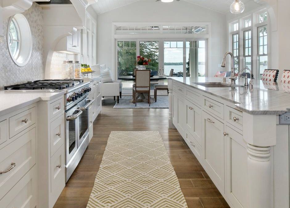 view of luxurious white remodeled kitchen